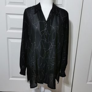 M&S Mode Viscose Tunic Blouse L